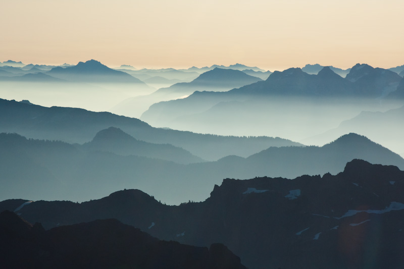 Morning Mist And The Cascades